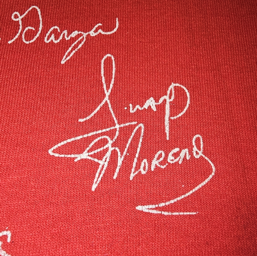 1991 David Lee Garza long sleeved Autograph print shirt - Picture 7 of 10